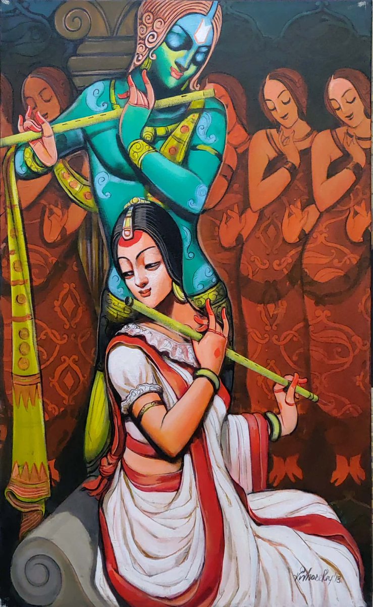 TarunArtGallery's tweet photo. #artist #KishoreRoy #ContemporaryArt 100% Original #Painting. This #series refers The #Krishna Ji #playing #Melody #Flute With #beautiful Radha ji & #3Dprinting #GoPies #environment #PostiveVibes only in #TAG84
#TarunArtGallery #ThefutureofArt #TAGFineArtCollections #homedecor https://t.co/HnMAuhXadd