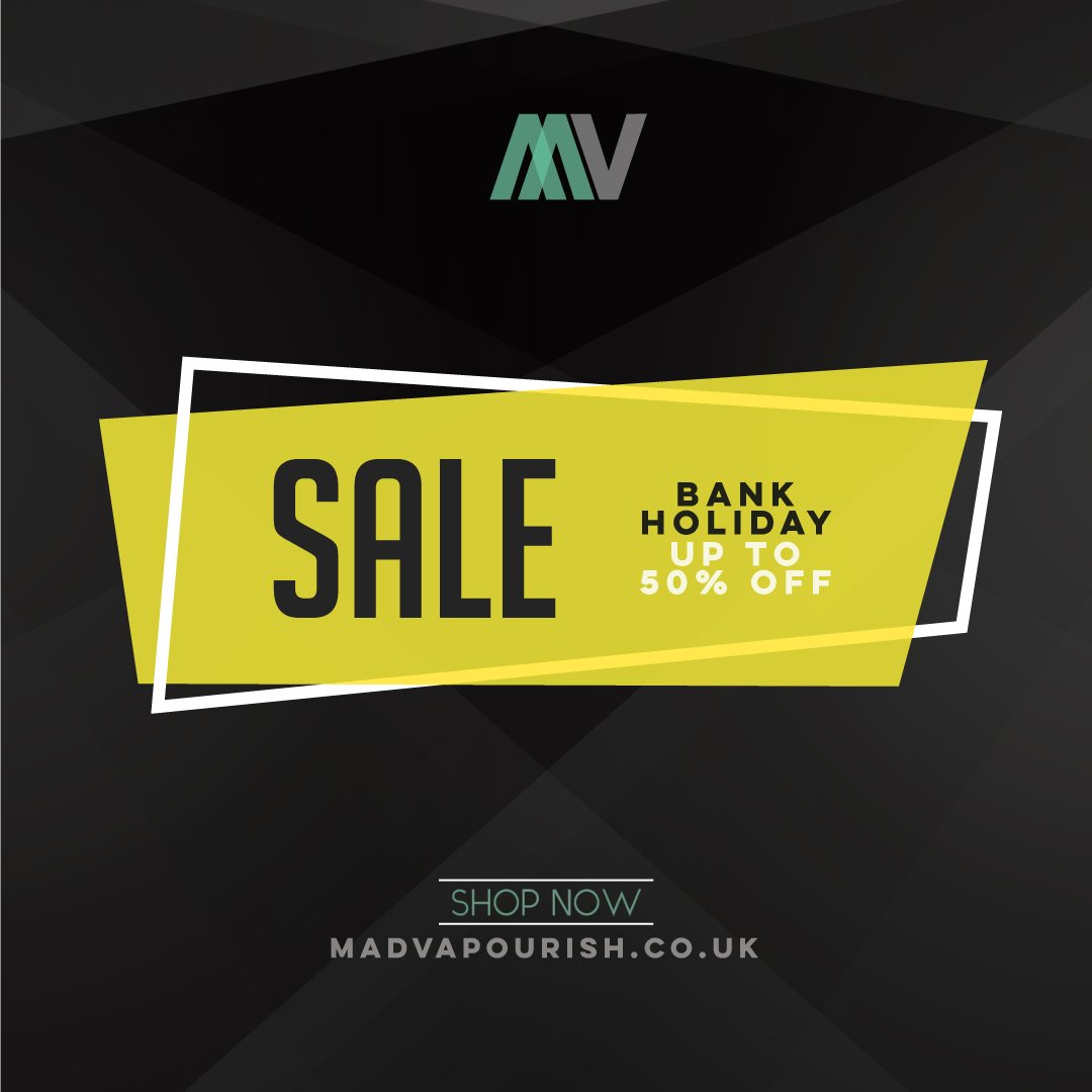 BANK HOLIDAY GOODNESS | UP TO 50% OFF EVERYTHING ONLINE NOW!

Take advantage of the last bank holiday sale until Christmas with Up To 50% Off at madvapourish.co.uk now.

______________________
Shop Now: madvapourish.co.uk

Limited Time Only
T&amp;C's Apply

#vape #vapeuk