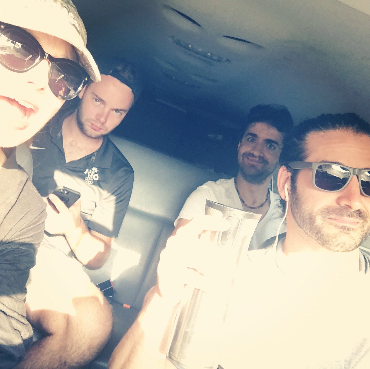 adamezra's tweet photo. there may be some varied levels of alertness at the moment, but— we’re RAMBLE-BOUND!!!!!!!! so excited & honored to share this day together. we love you ramblers!! #aegfam #werambleforvets #getrambled https://t.co/FY9YZJOwl0