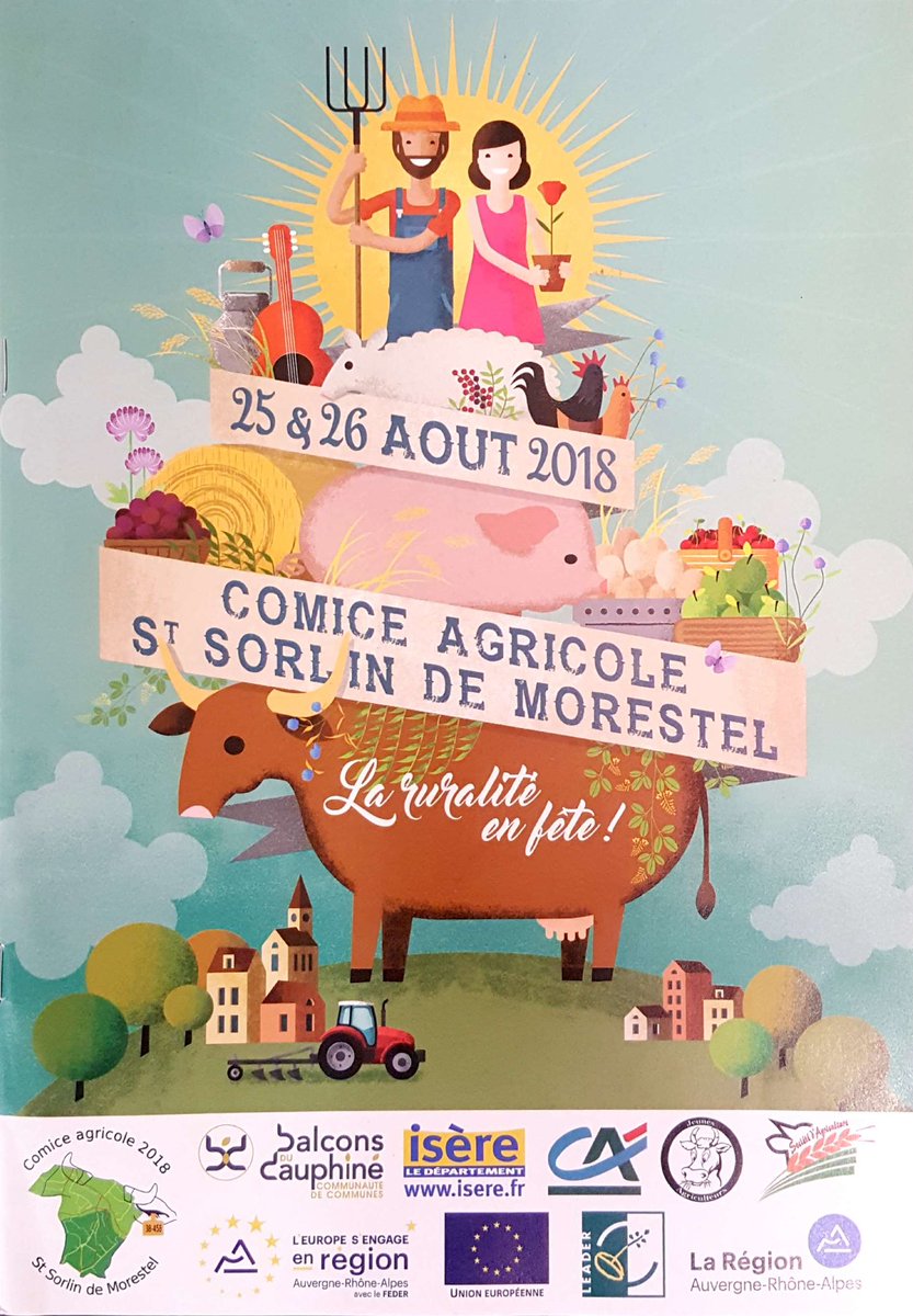 Barbottemc's tweet photo. Le Comice Agricole de St Sorlin de Morestel.
Une fête incontournable du territoire. Le Crédit Agricole Centre Est partenaire de cet évènement. https://t.co/CkoMcr0kv9