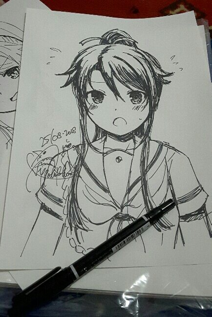 紙を見るとましろちゃんを描きたくなった 