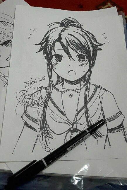 紙を見るとましろちゃんを描きたくなった 