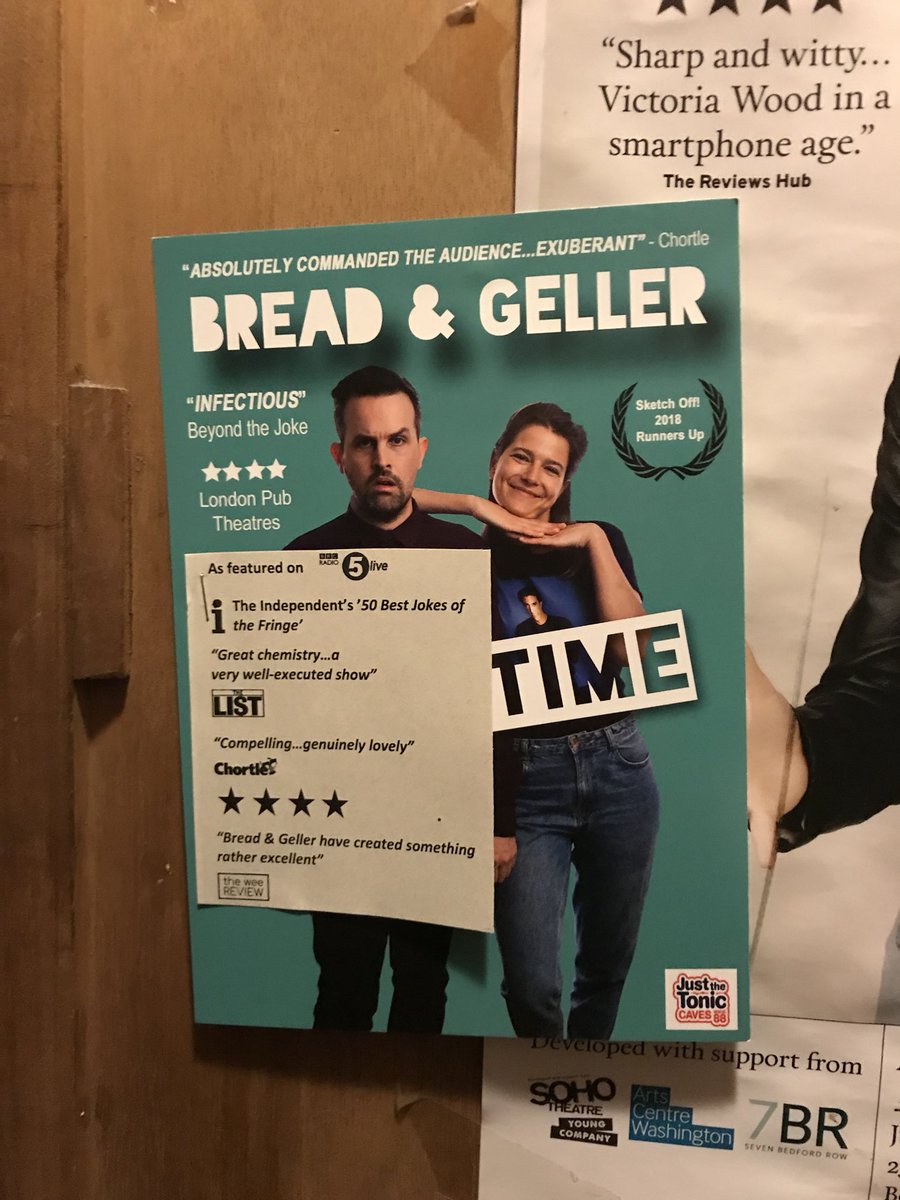kateross84's tweet photo. Full house again today, final show tomorrow so grab tickets while you can, you will NOT be disappointed . @breadandgeller best sketch at @edfringe #ComedySketch #comedy https://t.co/ptNEuUQtMg