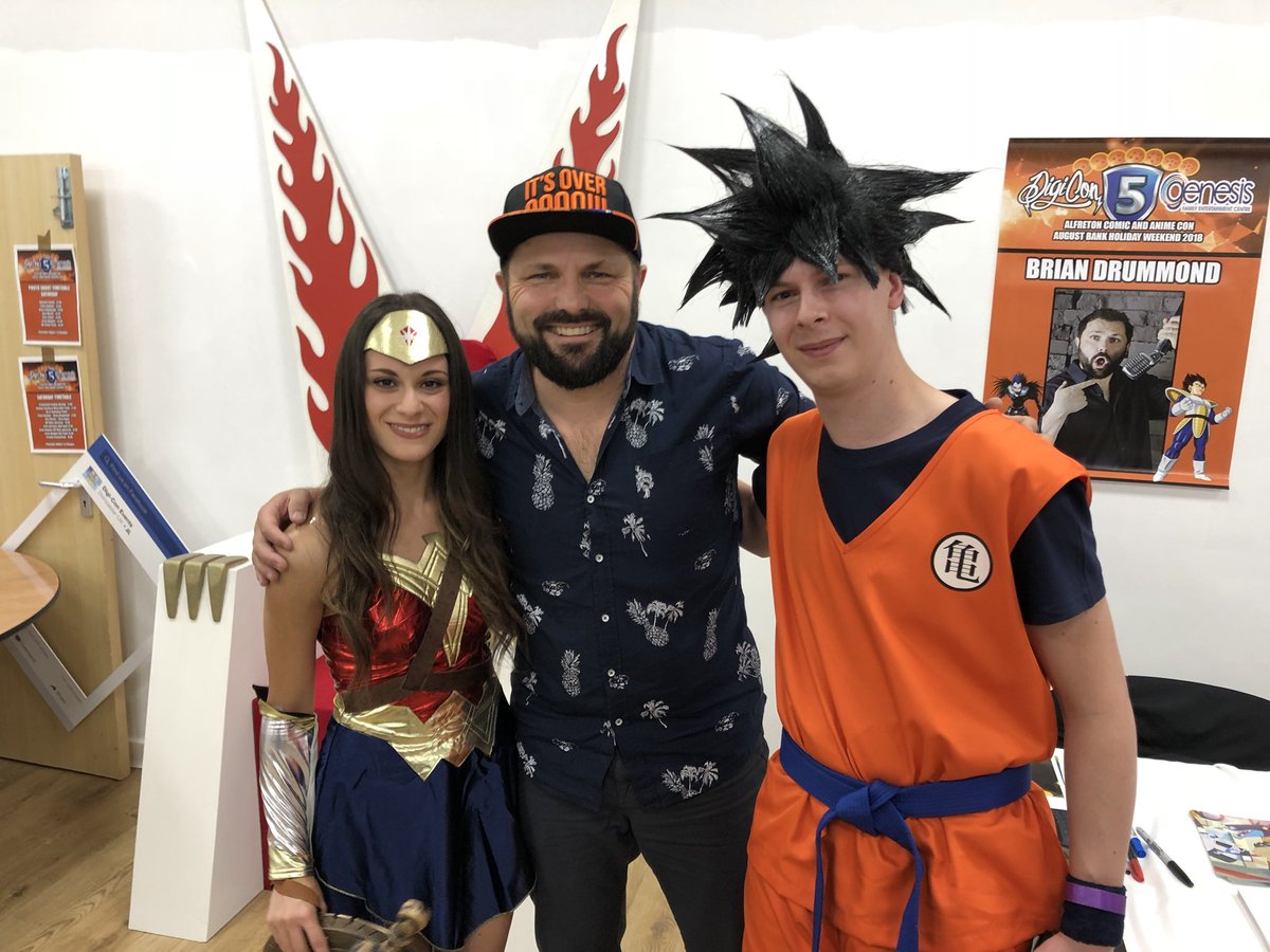 Toxic_Caress's tweet photo. Great morning at @DigiconEvent #DigiConGenesis , got to meet @BrianDrummondVO @JoshMartinVoice @PeterKelamis @MrJasonDouglas!!! Loved the Q&A with #goku and #vegeta https://t.co/j0FIhdjzpk