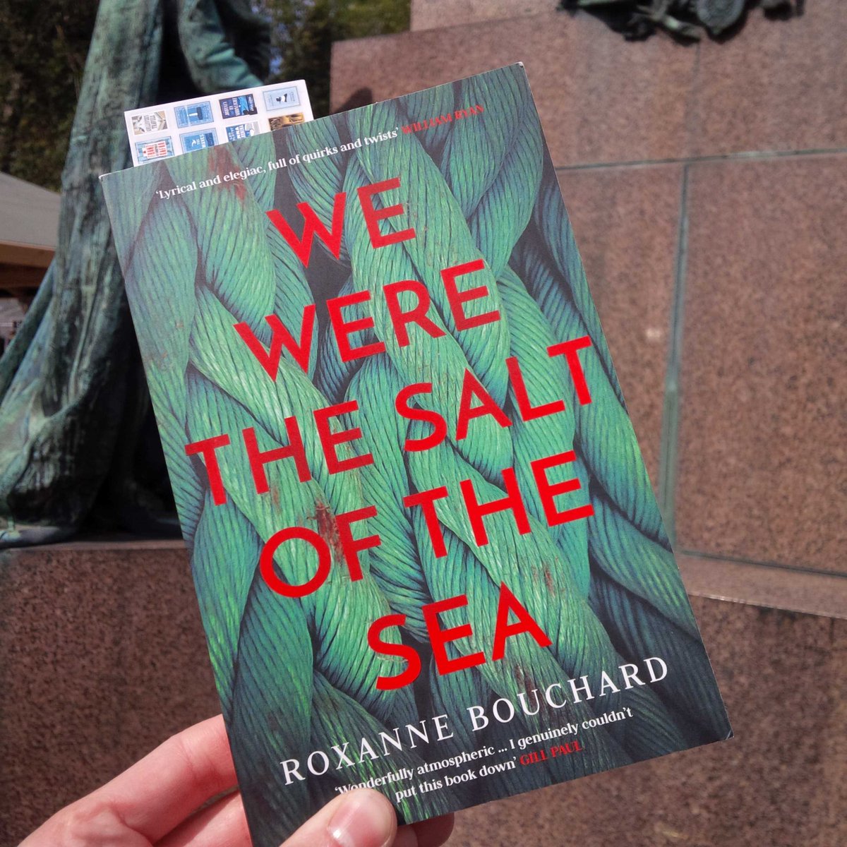 likewinterblue's tweet photo. On @davidlowes62's prompt, i'm not @sreadbooks but in a queue for Roxanne Bouchard @edbookfest. #CanLit #QuebecLit https://t.co/t3WEIvTUnd