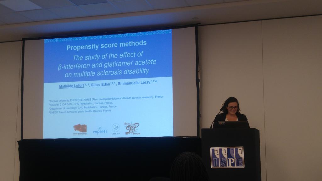 EReperes's tweet image. Proud of PhD student Mathilde Lefort ! #multiplesclerosis  #propensityscore #ICPEPrague  #ICPE2018 @UnivRennes1 @EHESP