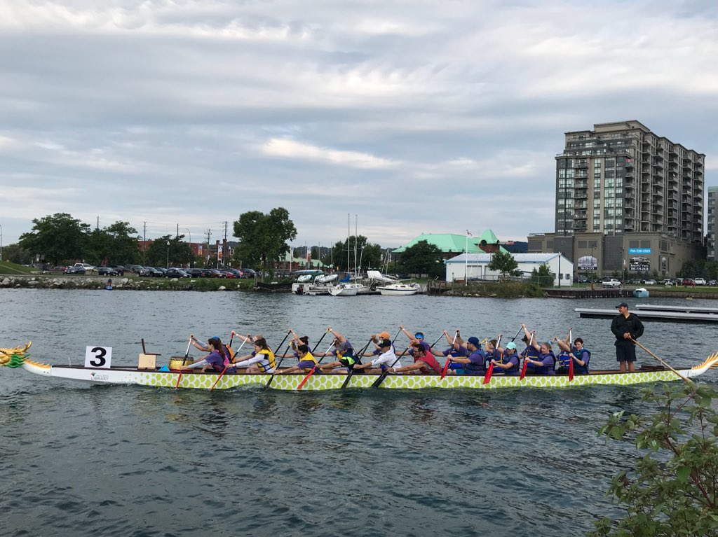 Race 4 is about to begin! Pirates of the Epilep’seas, The Moore Dragonslayers, Grant Thornton Thunder, Baywood Veterinary Services - How to Spay Your Dragon @simcoeepilepsy @Moore_Packaging #bdbf2018 #paddlesup