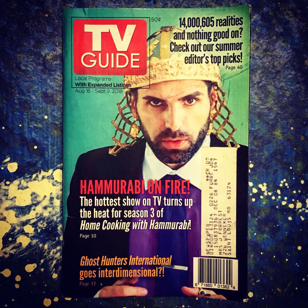 LongacreLea's tweet image. This prop. #ghosthour #propsdesign #dctheatre #tvguide #MultipleRealityTelevision