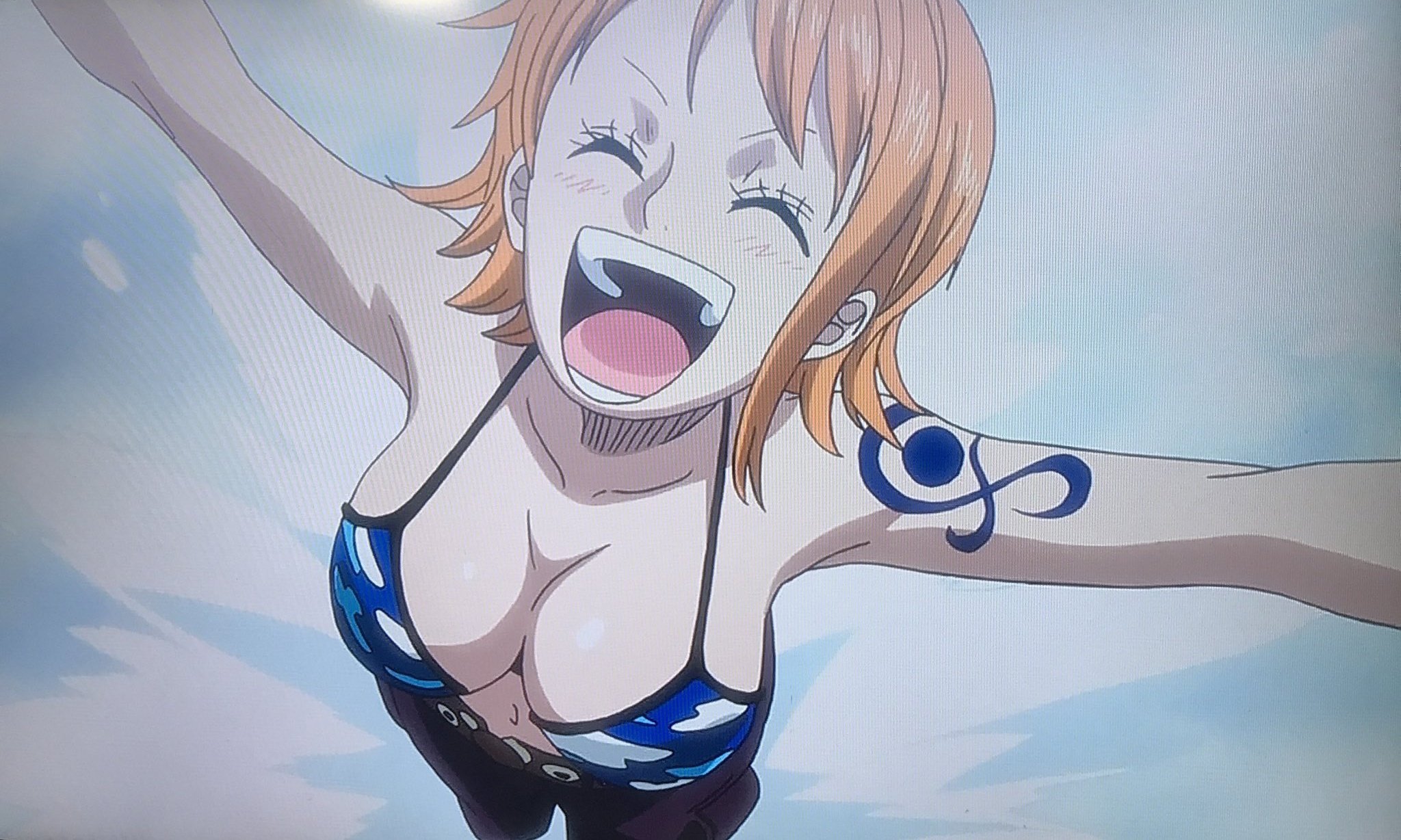 黒猫のニシ 水着のナミさん この笑顔が可愛い 空島 エピソードオブ空島 T Co Vtjgpgz95d Twitter
