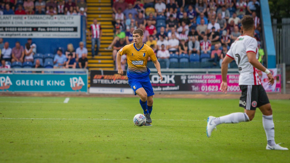 mansfieldtownfc's tweet photo. TEAM NEWS: #Stags' boss David Flitcroft has handed 18-year-old defender @lewis_gibbens his league debut for this afternoon's game against @thesilkmen. Last season's Young Player of the Season, Gibbens, replaces @HaydenWhite7, who has a knock. https://t.co/VOTOUiexmE