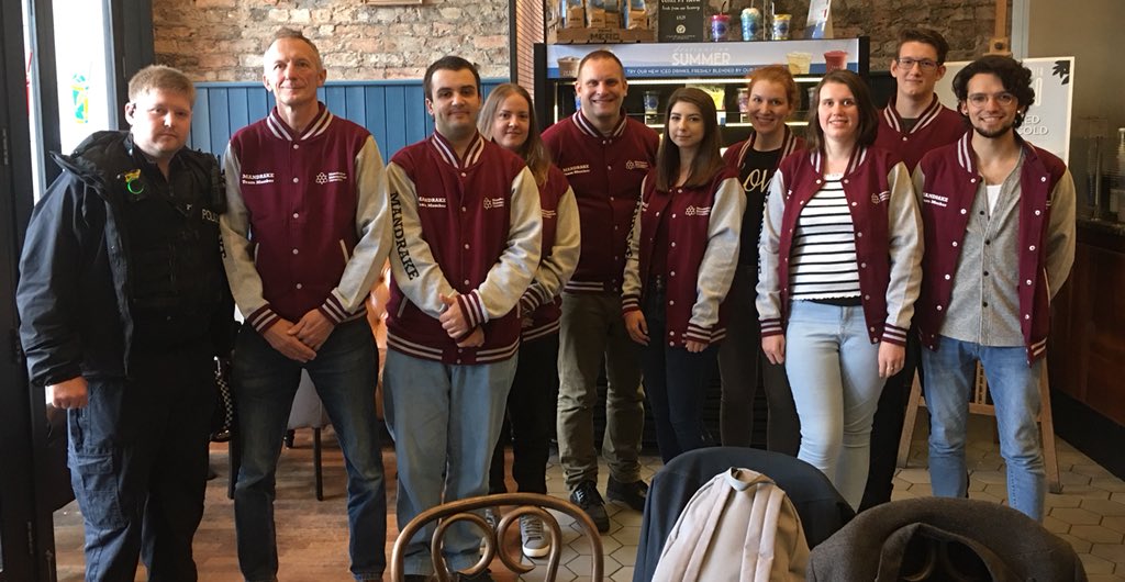 .#MANDRAKE <a href="/ManMetUni/">Manchester Metropolitan Uni</a> have had a busy first shift supporting <a href="/ManchesterPride/">Manchester Pride</a>, <a href="/LGBTfdn/">LGBT Foundation</a>, <a href="/GMPCityCentre/">Manchester City Centre Police (GMP)</a> &amp; @ManchesterHCC harm reduction &amp; personal safety activities. #McrMetProud <a href="/MMUEngage/">Manchester Met Science and Engineering</a> @MMUsste @GMPPrideNetwork Next shift is back on at 5pm :)