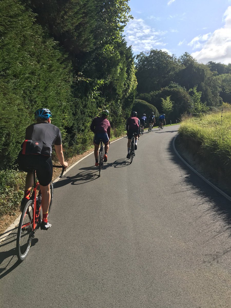 Good group ride this morning to box hill with some of the old lot showing some of the current students how it’s done!
