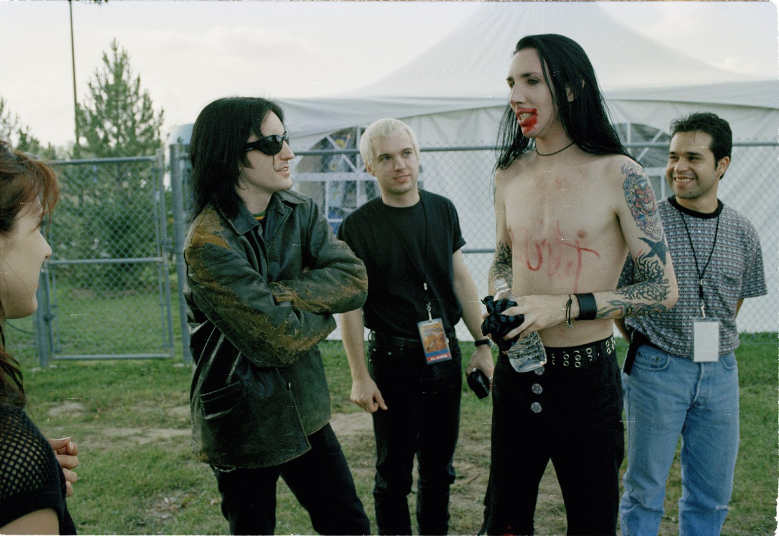 518. 229. while touring with Nine Inch Nails, 1994.Photography by Joseph Cu...