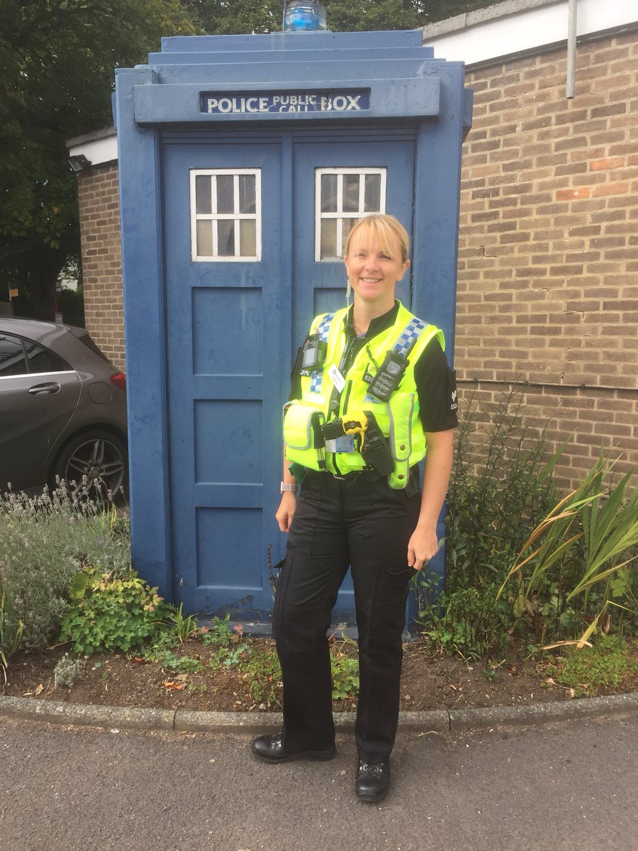 Visiting the lovely #wetherby #tardis 

#LeedsFestival2018 #policewithpride 
@LeedsFestPolice