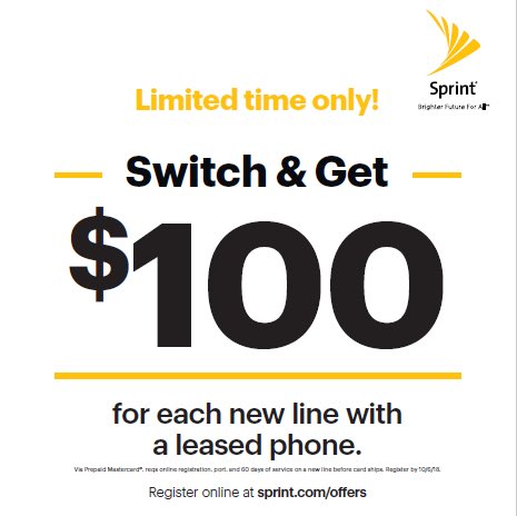 Port your number to #Sprint and get $100 #SprintSizzleSaturday