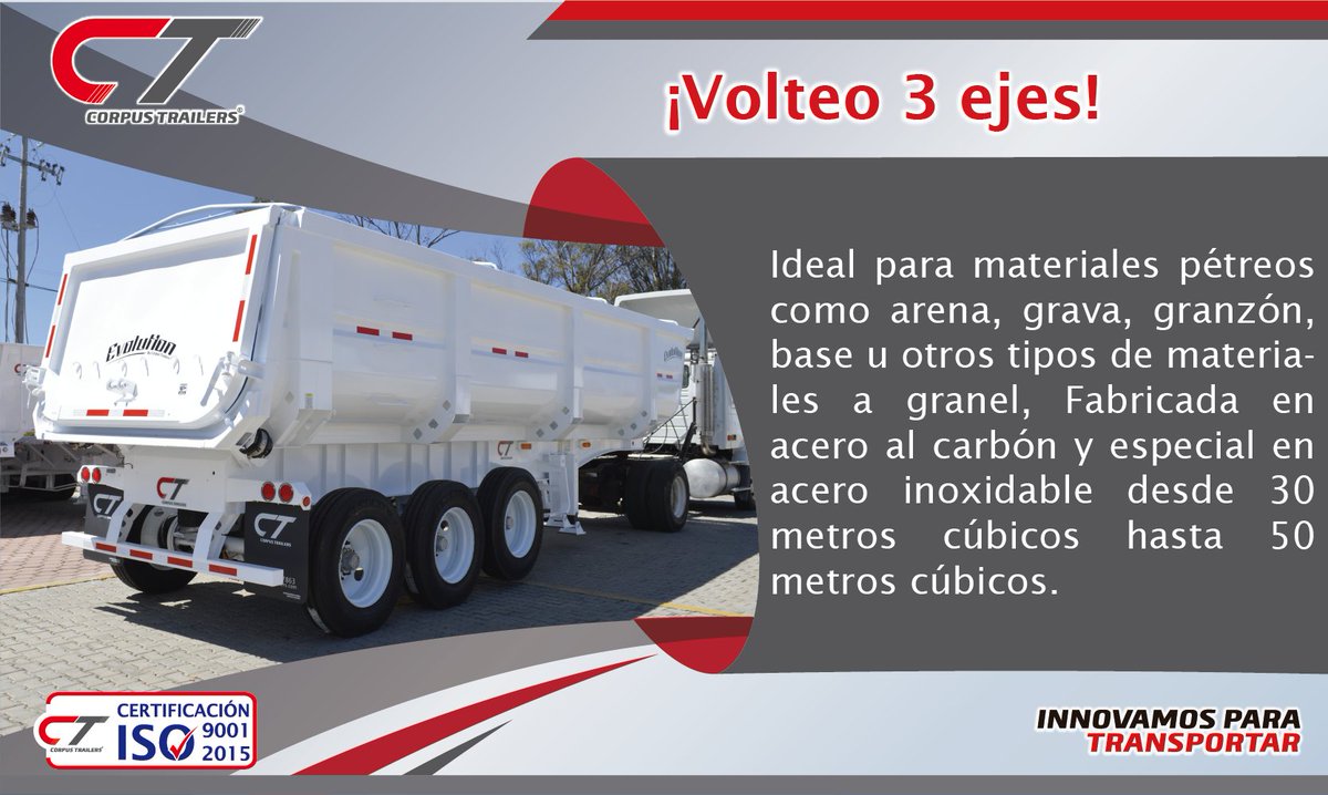 CorpusTrailers's tweet photo. Corpus Trailers®, Innovamos para Transportar

¡Conoce mas de nosotros, cumplimos con todas las normas para la fabricación de remolques y semi remolques!

https://t.co/MW3w1iCnKP
#transporte
#truck
#FelizSabado https://t.co/qsVwkdcbq2