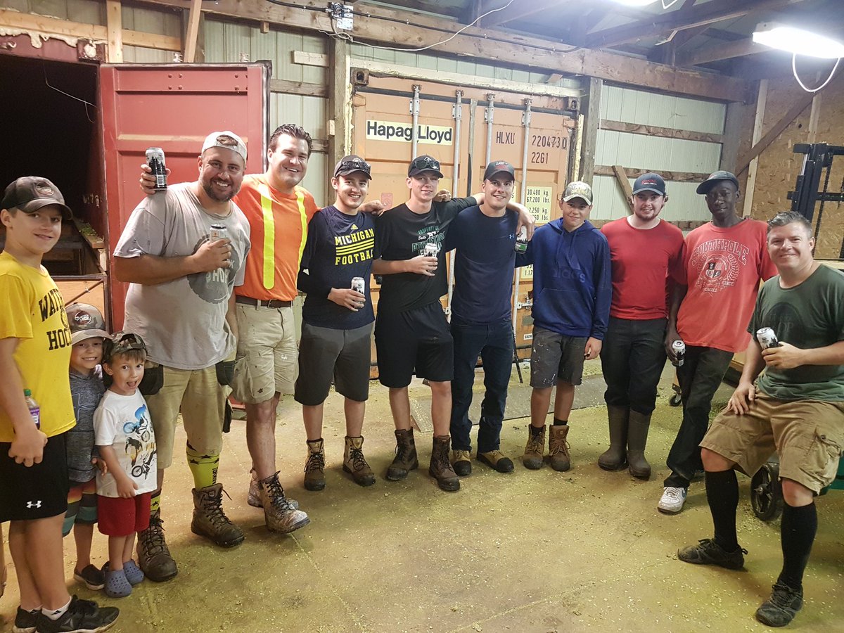 <a href="/HopsFastpitch/">HopsFastpitch</a>  Thanks for helping with Hop harvest today boys.  It was a wet grind but Newport 2018 is done!