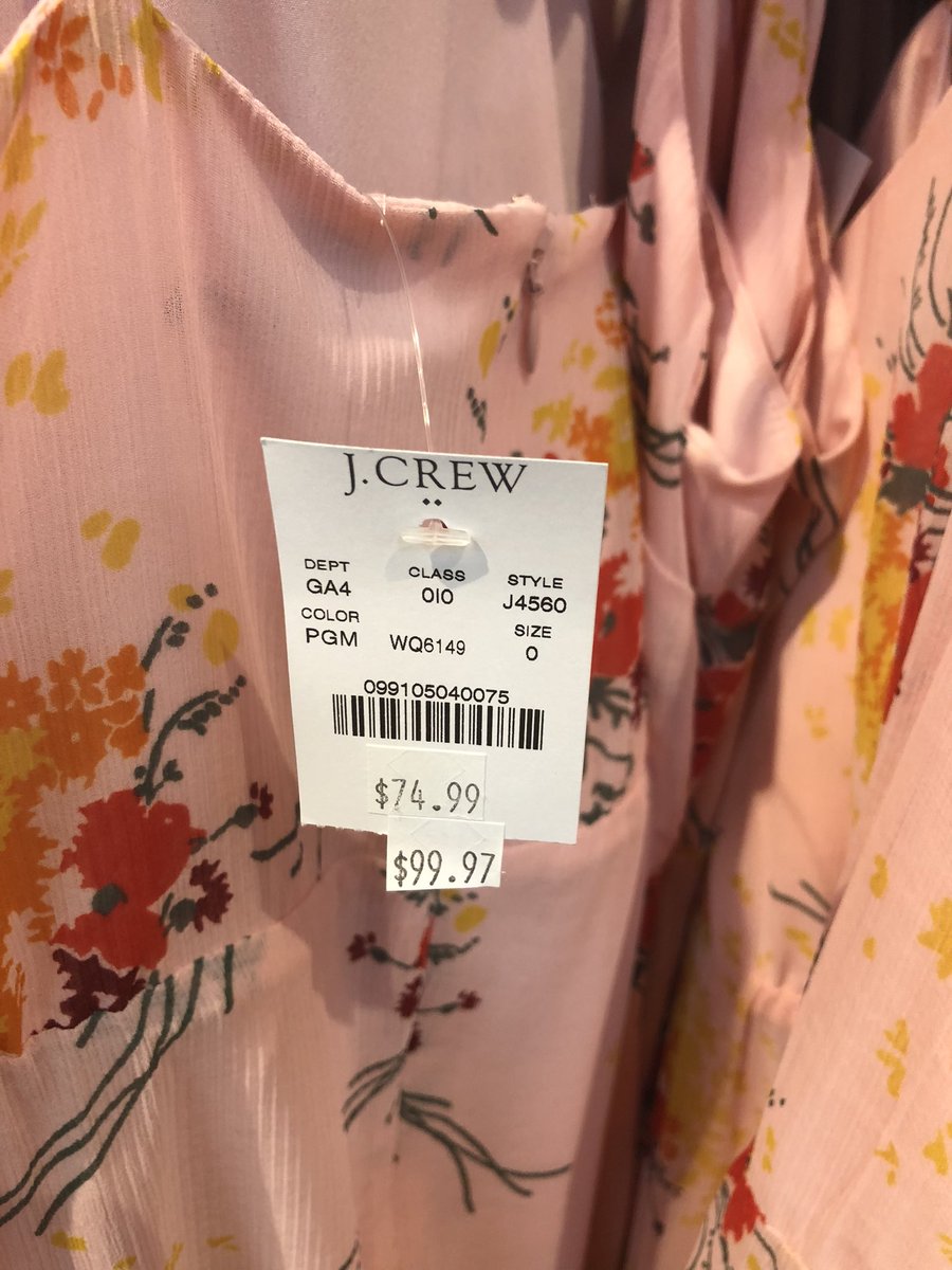 ch23dawgs1's tweet photo. @jcrew @wsbtv @bbbatlanta hey Athens GA J Crew u just lost a customer by marking up a $74 dollar dress to $99.99 to then give a 60% discount! Nice ethics j crew! Looks like many items on 60% off rack done same way &amp; that’s just false advertising of the true percentage of discount https://t.co/wvV25mOx4A
