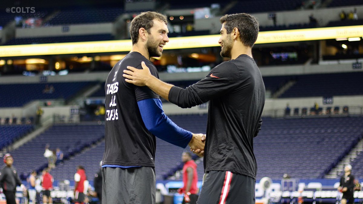 The QBs. #SFvsIND