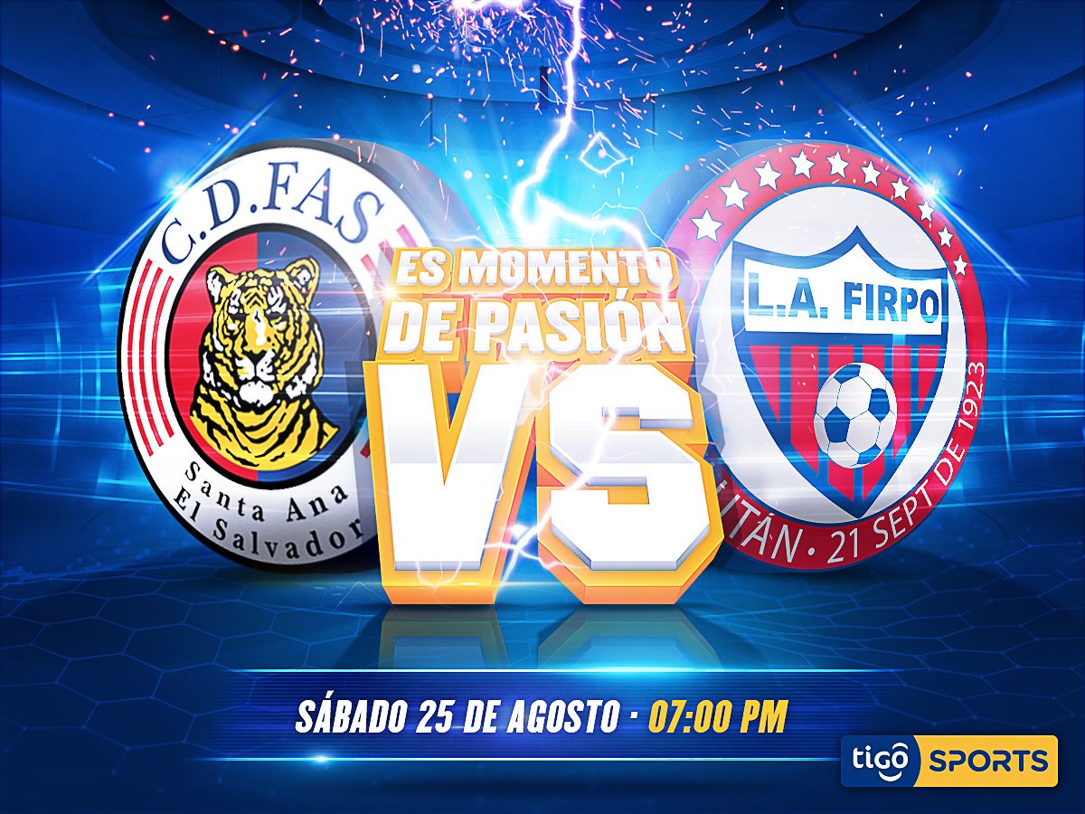 NacionFirpense's tweet photo. El juego entre #FasVsFirpo sera transmitido totalmente en vivo por @TigoSports_SV https://t.co/ljuS8VYasm