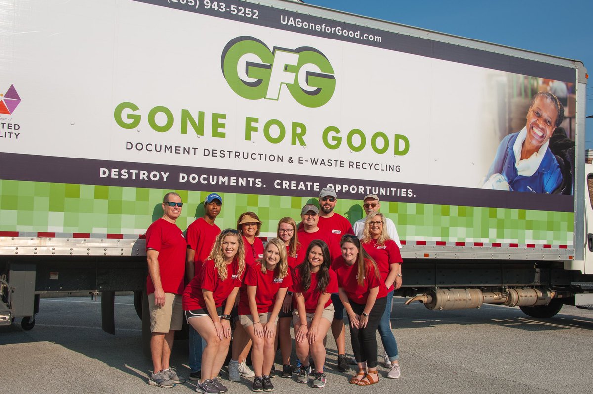 unitedability's tweet photo. We had a great time with our friends at @AmFirstFCU this morning at their community shred day! Gone For Good is a secure document destruction company, a program of United Ability, and provides meaningful employment to over 90 adults with disabilities. #unitedability https://t.co/jq9rawLnds