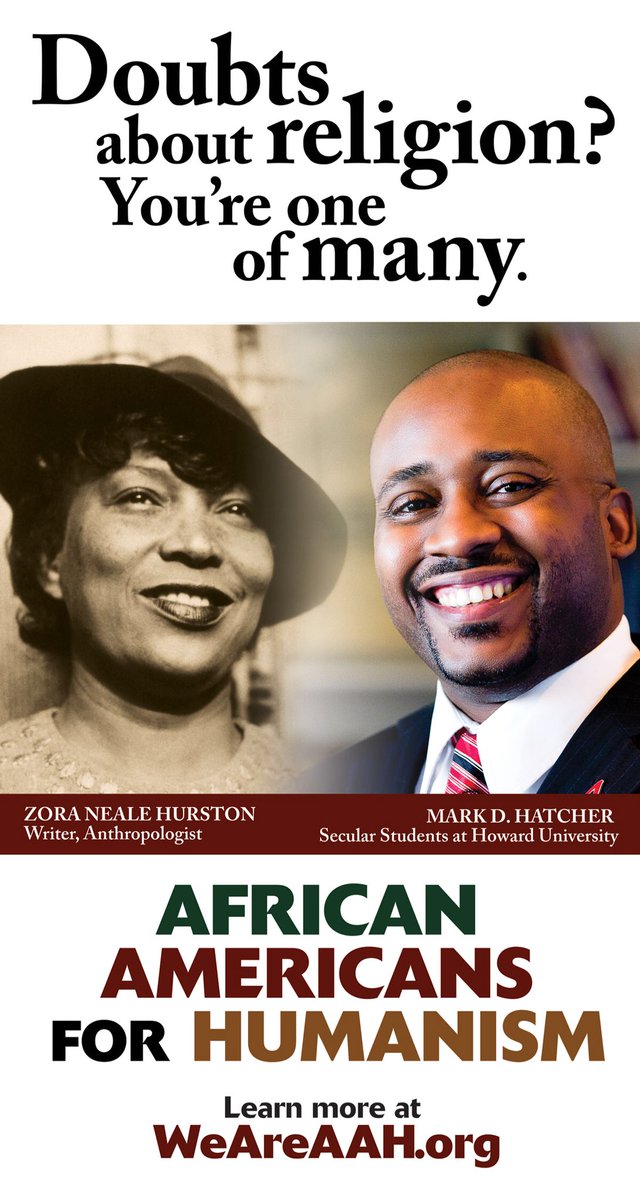 SarahMLevin's tweet image. .@DebGod and @mandy0904: meet the women behind the game-changing, massive African Americans for Humanism billboard campaign #SWWork