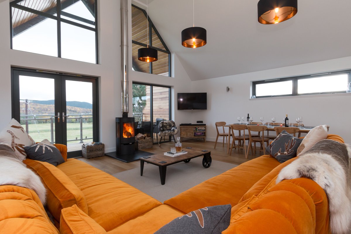 Night's slowly starting to draw in. Time to turn the attention to cosy evenings and feet up in front of the fire! <a href="/VisitCairngrms/">VisitCairngorms.com</a> <a href="/VisitScotland/">VisitScotland</a> #cairngorms #visitcairngorms #visitaviemore #luxurylodge #selfcatering #scotspirit