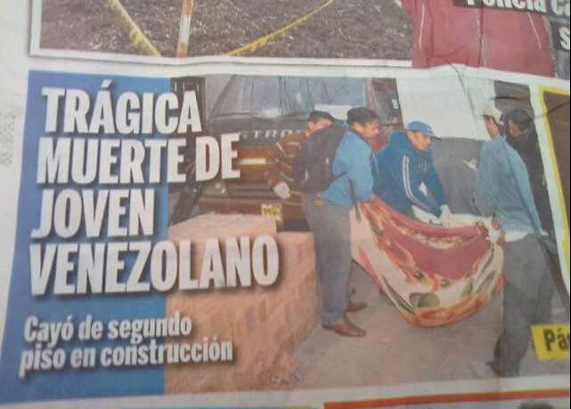 ReporteYa's tweet photo. #25Ago #ServicioPublico  1/3 El es Carlos Miguel Graterol Torres - Venezolano - 28 años. Partió a Perú hace siete meses en búsqueda de un mejor futuro. Graduado como T.S.U en Administración - Carlos - al igual que muchos Venezolanos. https://t.co/5LId1el4Y6 - @VenteVenezuela