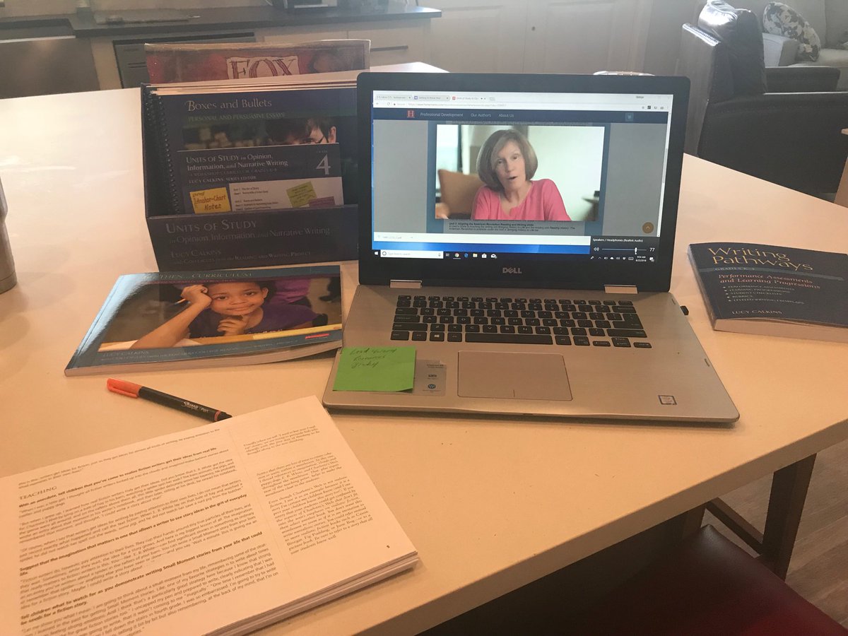 KathrynWisdom1's tweet photo. Saturday morning with Lucy Calkins! So excited about this new curriculum! https://t.co/XR0ONLl3xt