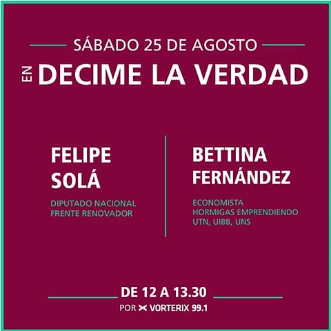 Vorterixbahia's tweet photo. Ya se viene Decime la Verdad!
Hoy:
〽️ @felipe_sola (Dip Nac FR)
〽️Bettina Fernández (Economista)
〽️Entre Cero y el Infinito, banda bahiense finalista de #CreceConVorterix en @Vorterix Hasta las 13.30, 99.1 o vía web en https://t.co/bz0KoQtorD
#Maldición #uibb #uns #utn https://t.co/itgPmxoMIJ