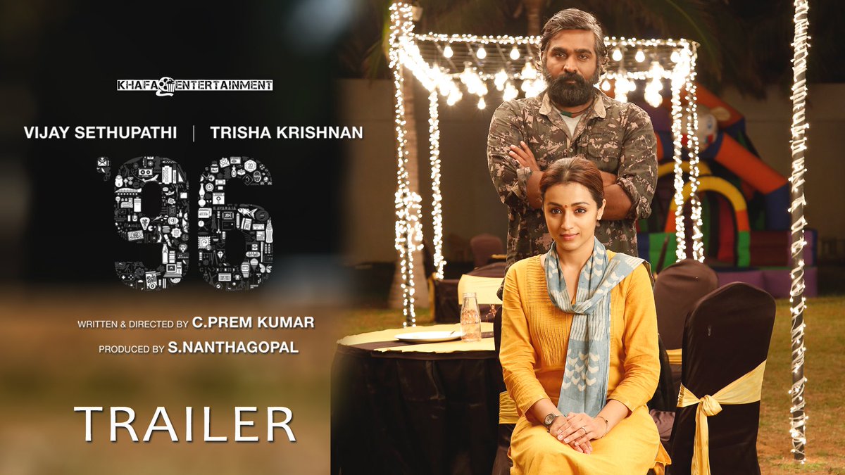 KhafaExports's tweet photo. A Romantic Trailer From #96 #Vijaysethupathi #TrishaKrishnan #GovindMenon #CPremKumar #KhafaEntertainment #KhafaExports #Trailer2018
Watch Now Click here https://t.co/wSWdbddfND https://t.co/o7xCDpShFL