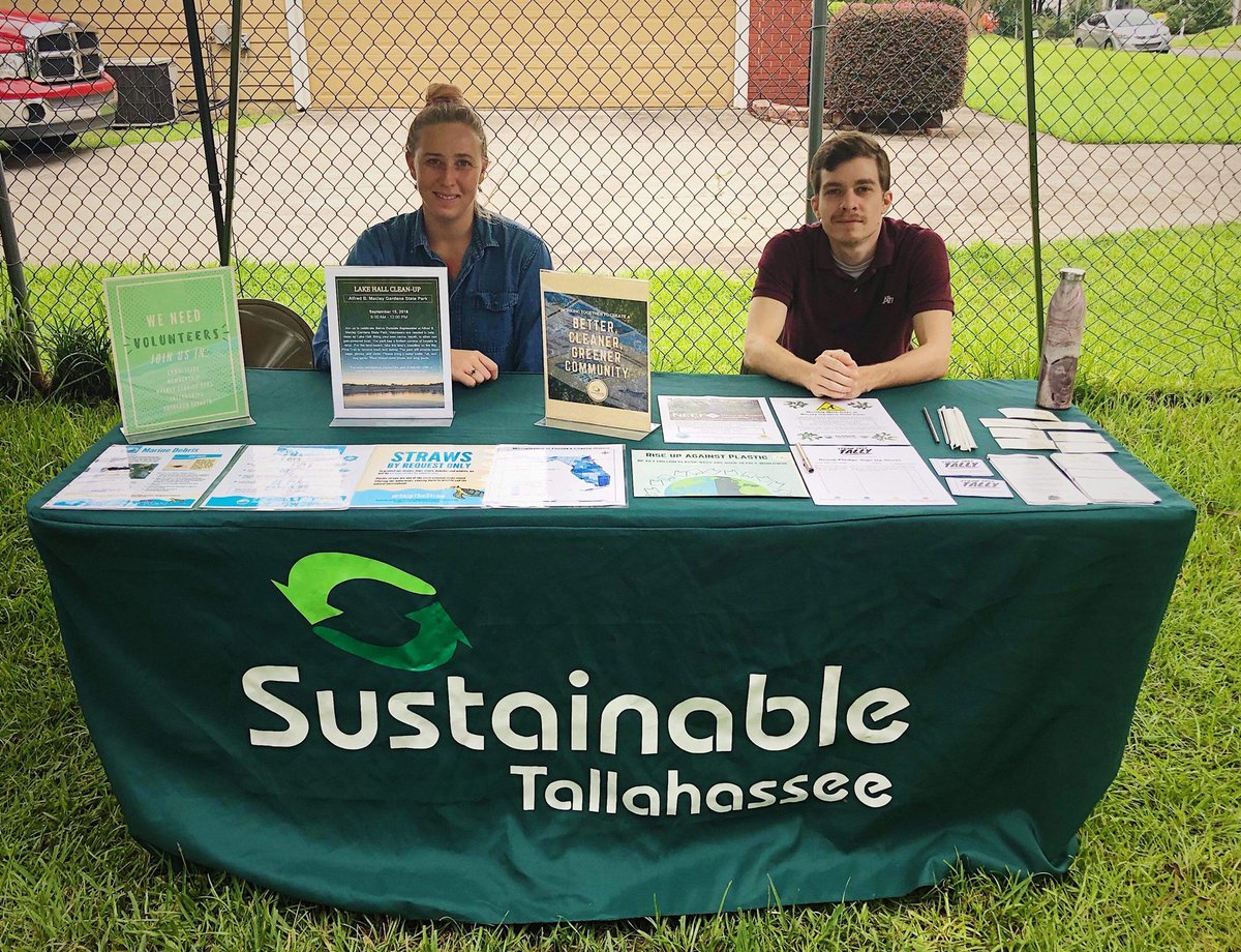 Out here at the French-town Farmers Market in Tallahassee. Come visit and take the pledge! #strawfreetally
