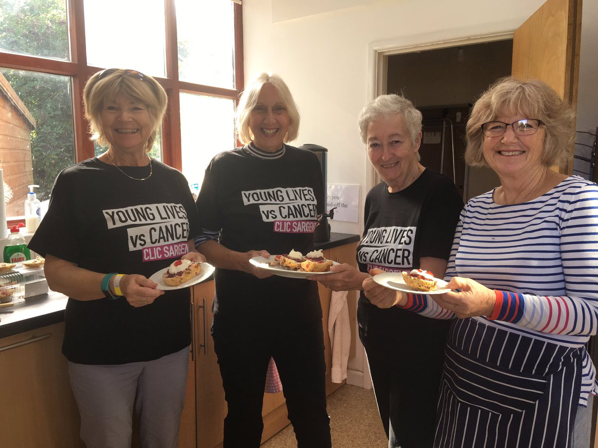 cerys_sadler's tweet photo. Check out the @Oakfest1 cream tea team! These cracking ladies have been serving up some delicious treats this afternoon! Thanks for giving your time to support @LlinGriff and @CLIC_Sargent https://t.co/QsXal0hhJl
