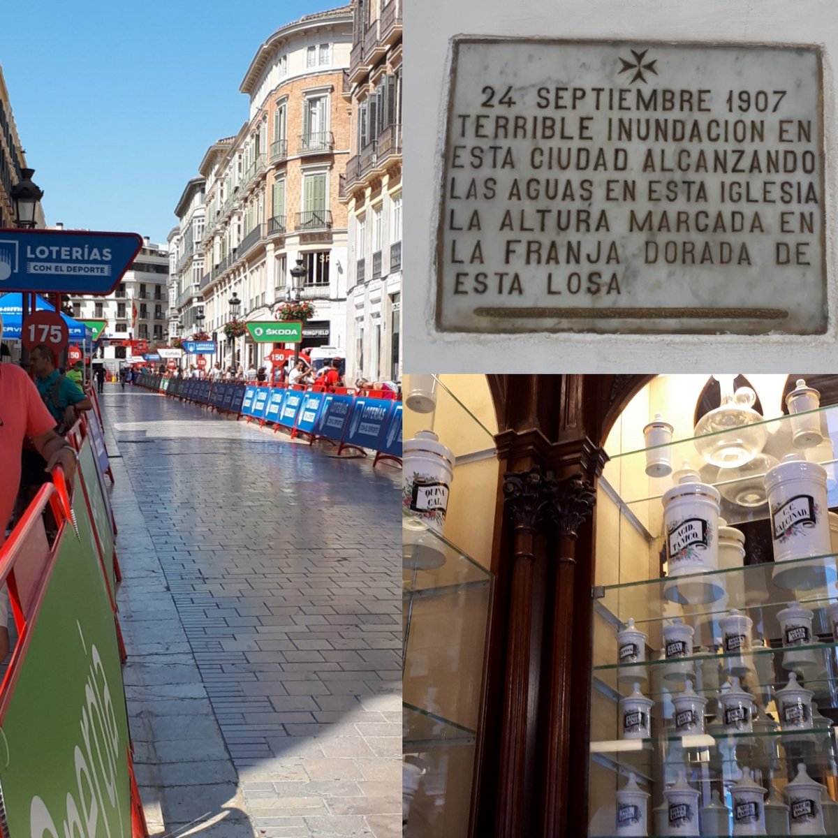 EdelRomero's tweet photo. Mi querido barrio siempre lleno de sorpresas maravillosas. #LaVuelta18 #Malaga #malagacentro #iglesias y #farmacia #vintagestyle https://t.co/D7JziUMWSh