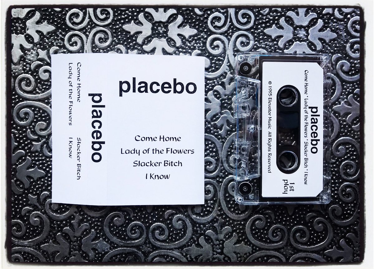 Placebo - Demo Tape - 1995 #Placebo #ElevatorMusic #BrianMolko #StefanOlsdal #RobertSchultzberg #Placebo1995 #PlaceboDemos #RivermanManagement #ComeHome #SlackerBitch #IKnow #LadyOfTheFlowers #PlaceboFansUK #PlaceboCollection #MusicCassette #DemoTape #Placebo20 #20YearsOfPlacebo