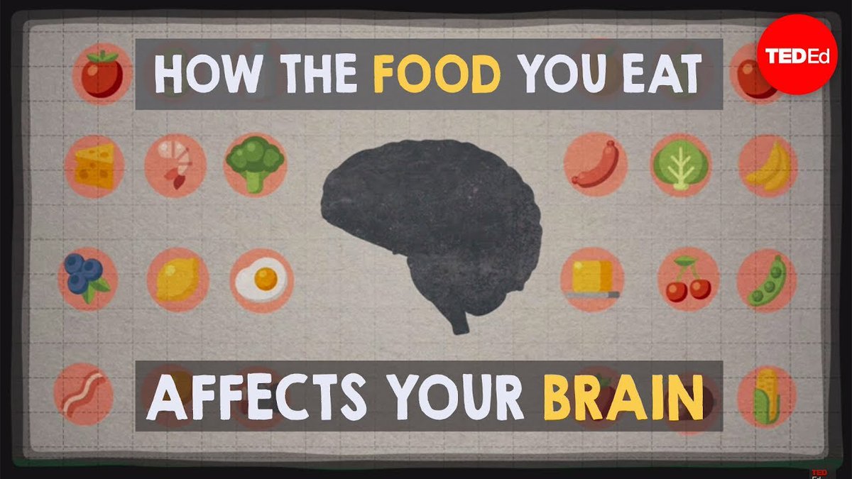 TED_ED's tweet image. Sluggish after lunch but unable to fall asleep at night? How the food you eat affects your brain: bit.ly/2MlUJTI