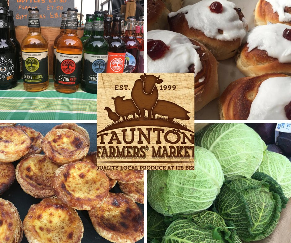 It's that time of the week again... Taunton Farmers Market can be found on the High Street 9am - 3pm TODAY 
#FoodieThursday #ShopLocal
