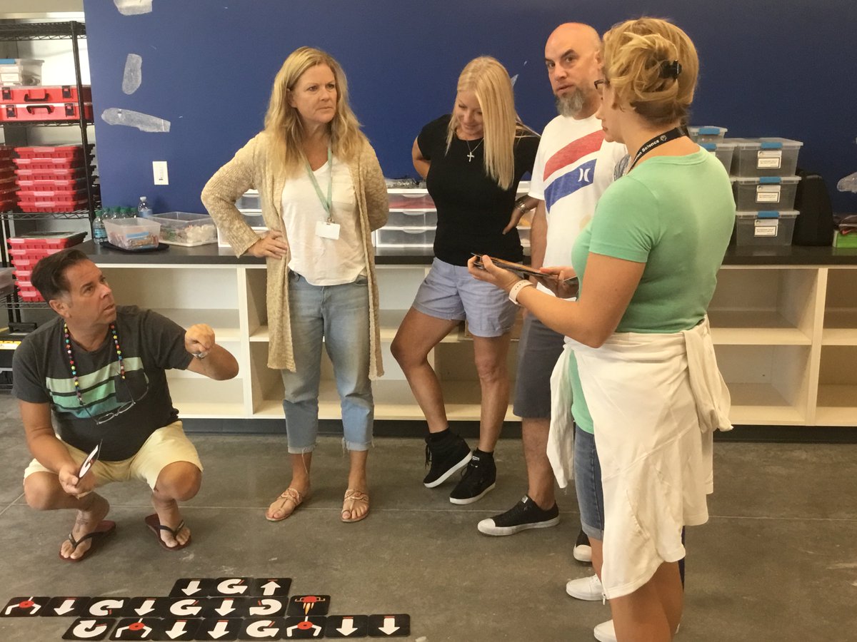 beththomas's tweet photo. Creativity Lab teacher training day! "Now I remember how fun it is to learn and play!" #CLS #SMARTLabs @STEMatND #CatholicEdChat #LetsGoCode #Botley #Animationish #Vernier #SnapCircuits #ZoomTools https://t.co/7E1AZZvFFP
