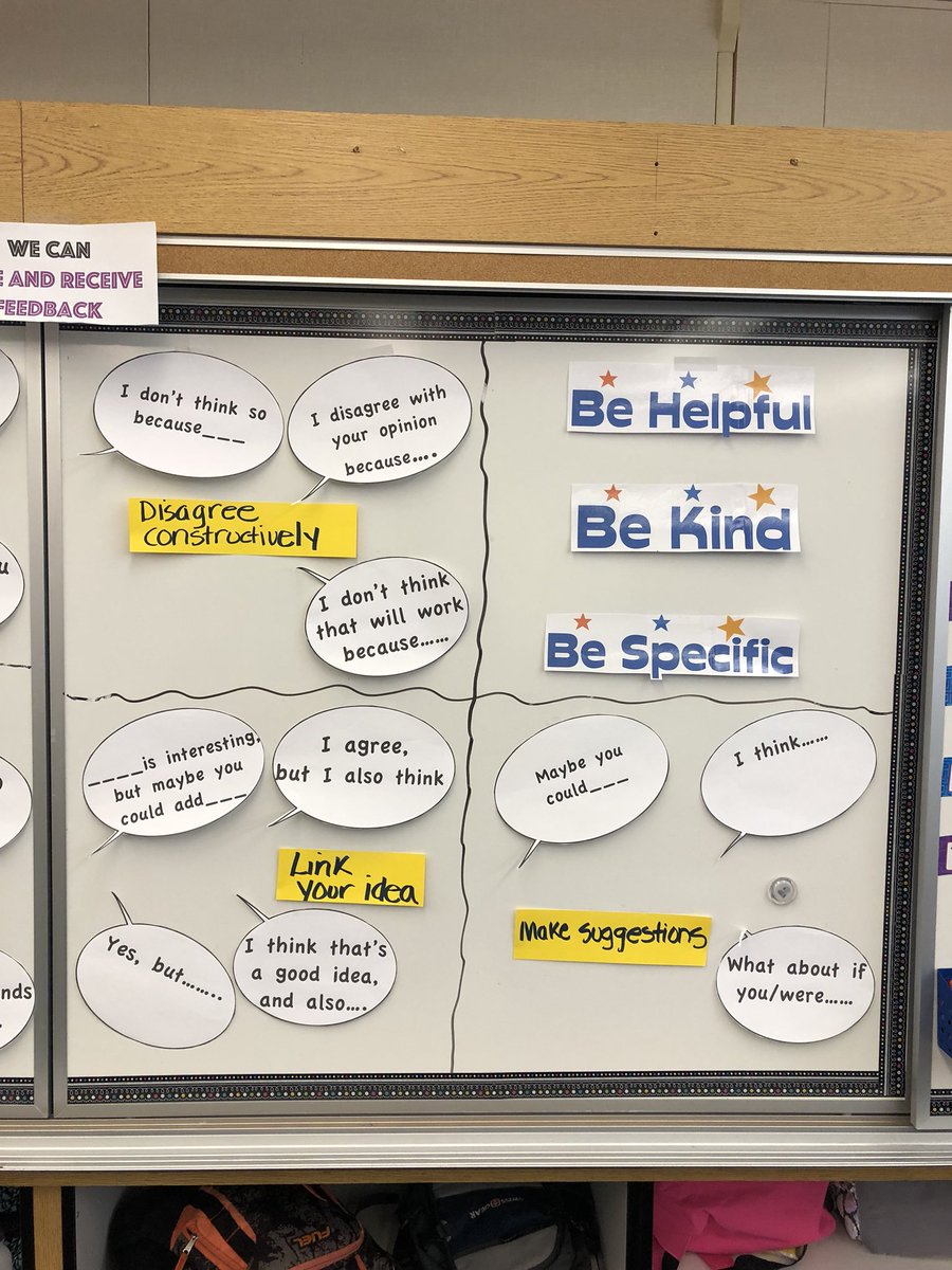 karmstrongPBL's tweet photo. A culture of critique begins and builds  the very first week @KSmithSchool https://t.co/N2C0KibZeo