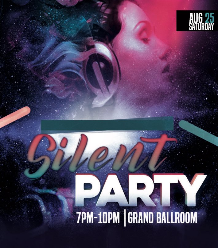 Kween_Esha's tweet photo. Shhh don’t make a sound... Don’t forget to join us tonight for the Silent Glow Party from 7pm- 10pm in the Grand Ballroom. Make sure you bring your Rattler card!!
#Dontbetardyfortheparty #FAMU22 #FAMU21 #FAMU20 #FAMU19 #WelcomeWeek2k18✨🐍🧡 https://t.co/zhNTEKYXVh