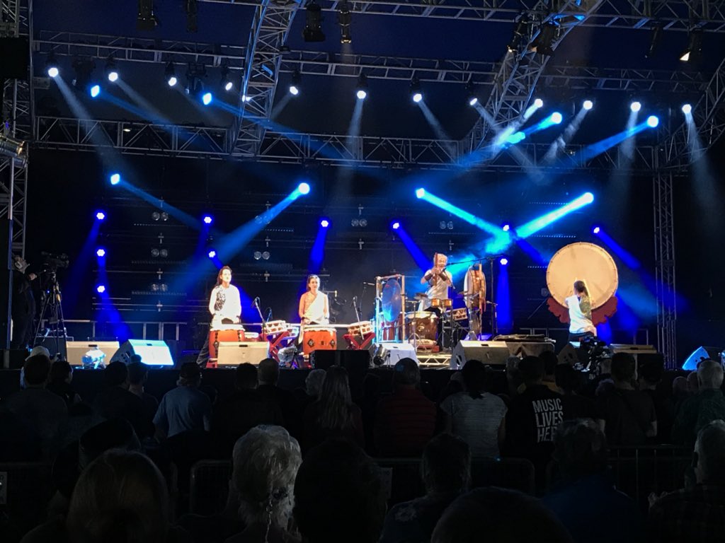 SteveOPix's tweet photo. The Rain song @shrewsburyfolk #shrewsfolk very powerful set Guo Yue &amp; Joji Hirota just an amazing sound.#bellstonestage https://t.co/4DXOHcEEJW
