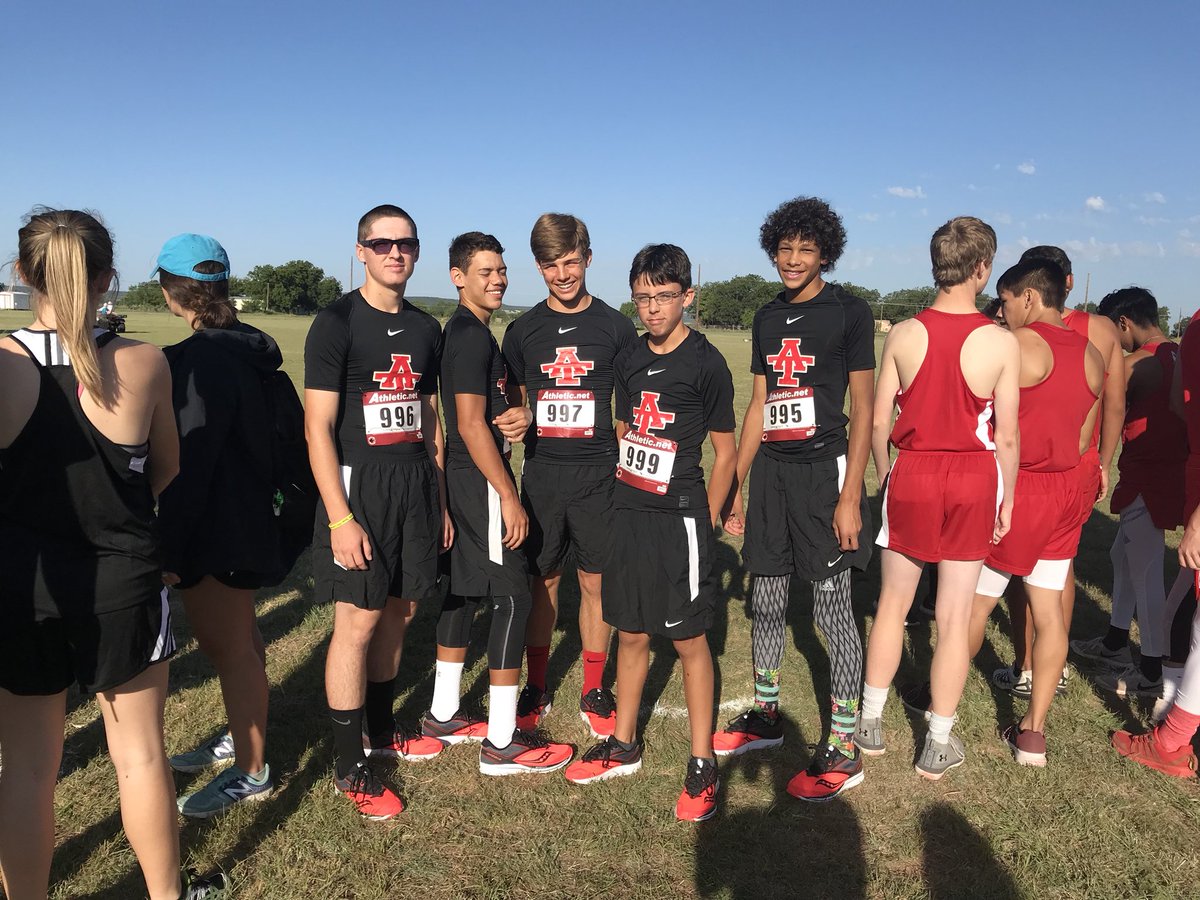 AnsonLady's tweet photo. First HS meet in the books. Keep competing! https://t.co/xPPzbHSepb