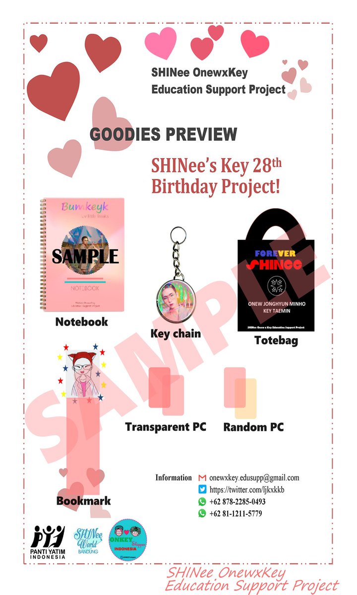 SHINee OnewxKey Education Support Project proudly present Key's 28th Birthday Project!
We hope everyone can join our annual donation project, to contribute in education development and of course to give Kibum a really meaningful birthday present. 💖