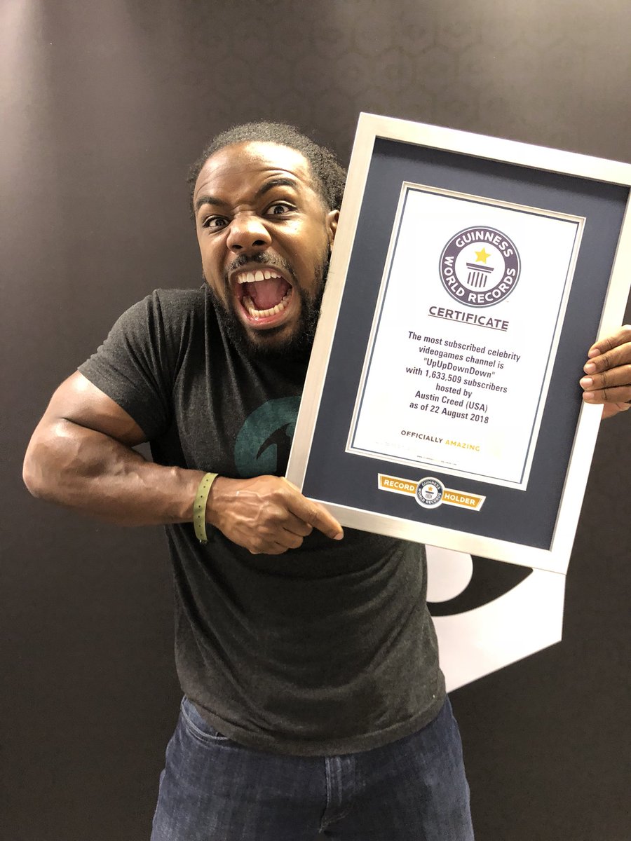 AustinCreedWins's tweet photo. What is life?!? 😭 WE GOT A WOLRD RECORD FOR @UpUpDwnDwn ! @GWR! @IGFestUK #i63⁠ ⁠ https://t.co/cWLrq3cndZ