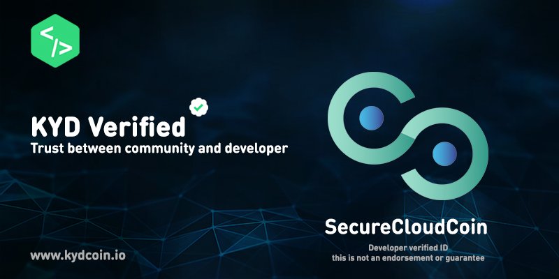 securecloudcoin's tweet image. The SecureCloudCoin team has completed the KYD identification process and listing on @KYDcoin platform! Check it out at their website or discord! review.kydcoin.io/sc2/