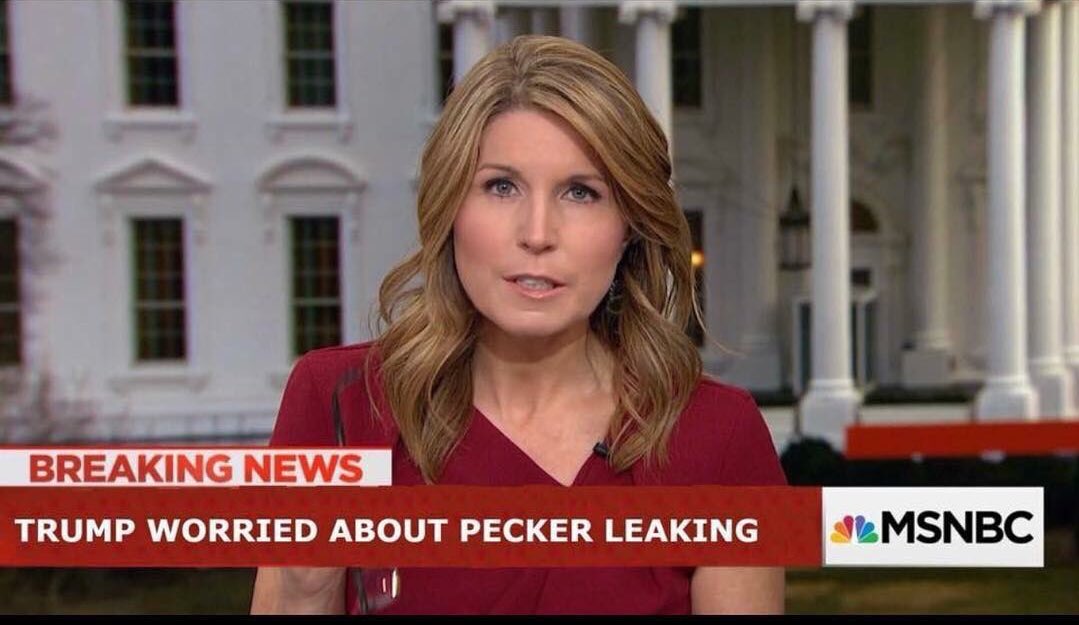 WolfOfWeedST's tweet photo. Great catch on chryon @derekjGZ this is hilarious &amp; 100% accurate #leakingPecker #PeckerLeaks @NathanLerner @funder https://t.co/vjCZEya96o