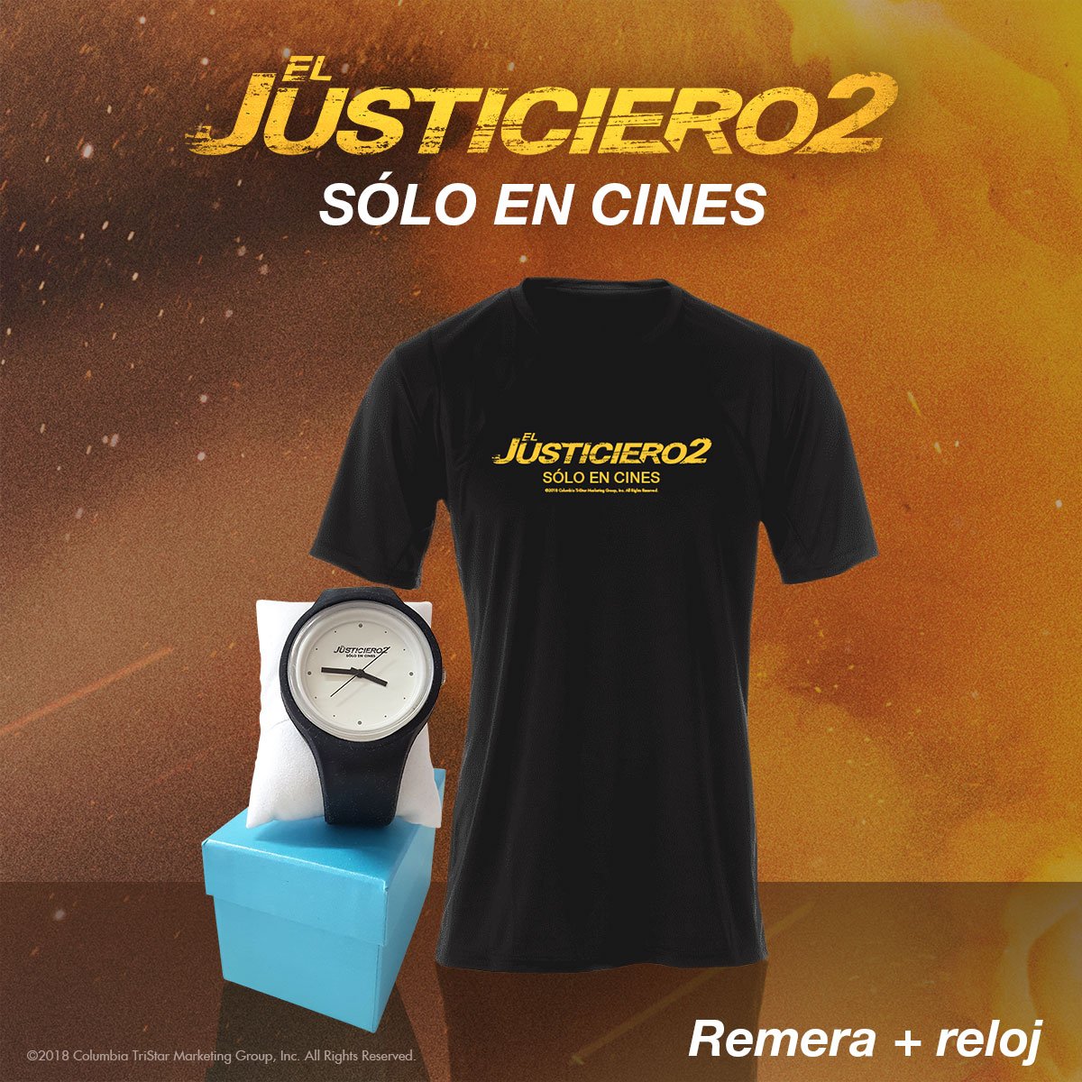 MarianoOjeda_'s tweet photo. #Concurso | Te lo contamos el jueves en @RadioOne1037, #ElJusticiero2 llegó a los cines y tengo estos kits (RELOJ + REMERA) para sortear. 

¿Cómo participar? 

✅Seguir @MarianoOjeda_
✅RT a este tuit 
✅Contame vas a ir a ver la película con el hashtag #ElJusticiero2 https://t.co/l3fqQS9BQa