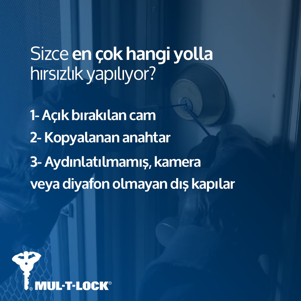 Mul-T-Lock® kopyalanamaz anahtar platformları ile daima yanınızda… Detaylı bilgi için >> ow.ly/Fonl30l0oXf