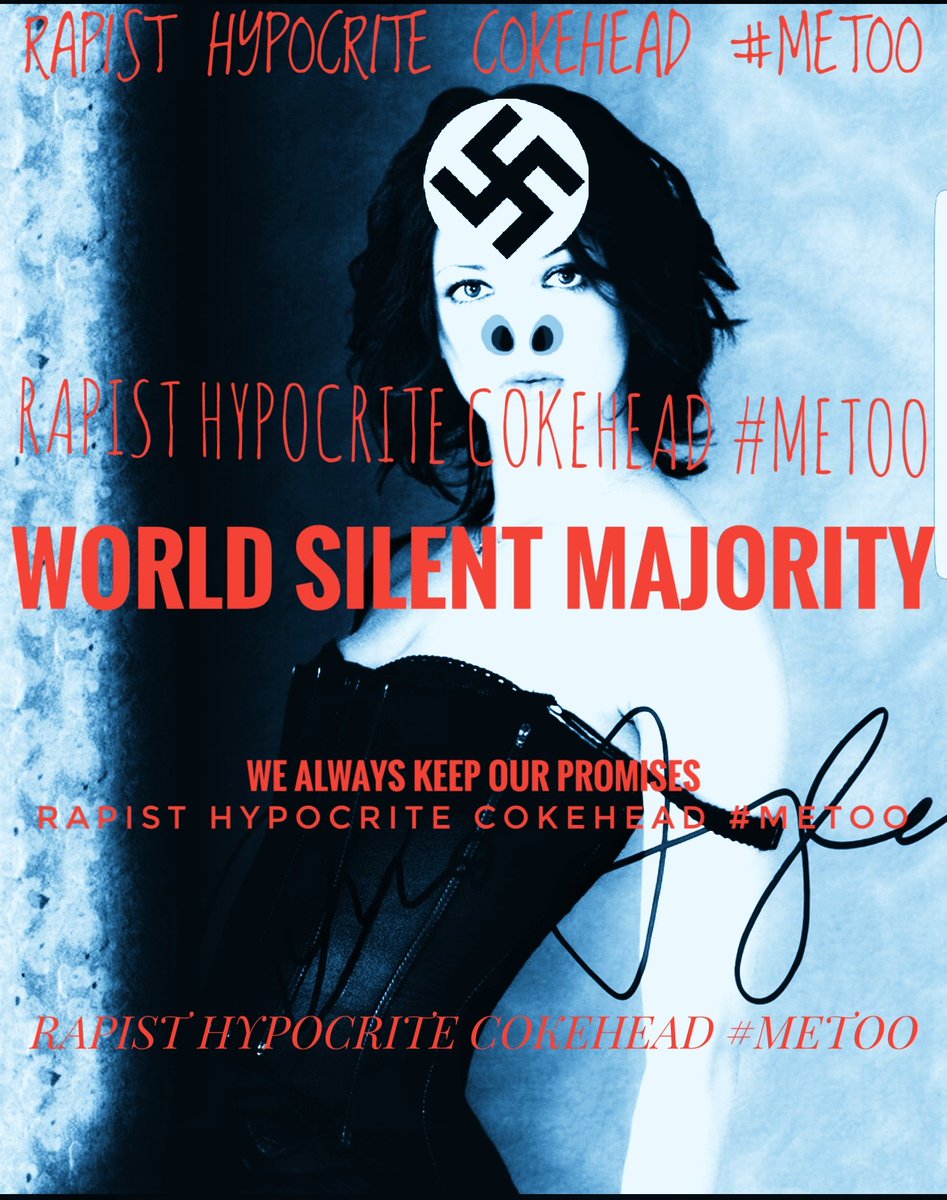 EnforcerWsm's tweet photo. @AsiaArgento #rapist #hypocrite #cokehead #MeToo #worldsilentmajority #weseeyou #weneverforget https://t.co/VlvIMx0HSY
