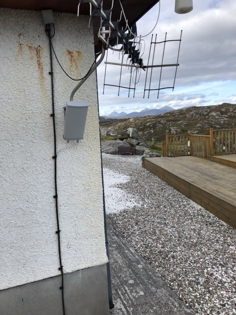 dmcgown's tweet photo. @NotSpot_BB Big thanks to Lawrence for all his help in getting your services to the Isle of Harris. We must have the most remote house anywhere and we are getting great speeds! It was always likely to be touch and go but it’s all set up now! Top company to deal with! https://t.co/iZZPudcwhX